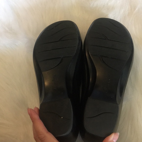 Chaussures Clarks Bendables Noires - Talon Bas, Taille 8 Femme, Occasion
